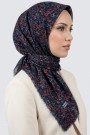 Desenli Flamlı Eşarp 6513-14