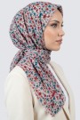 Desenli Flamlı Eşarp 6513-13