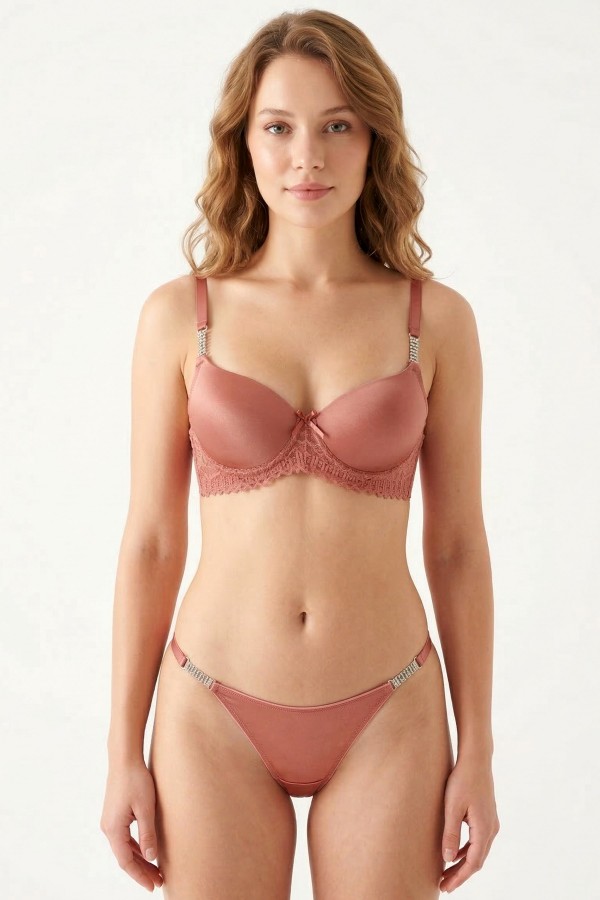 Tılsım 610 Taşlı Destekli Sütyen Takım 3315-2