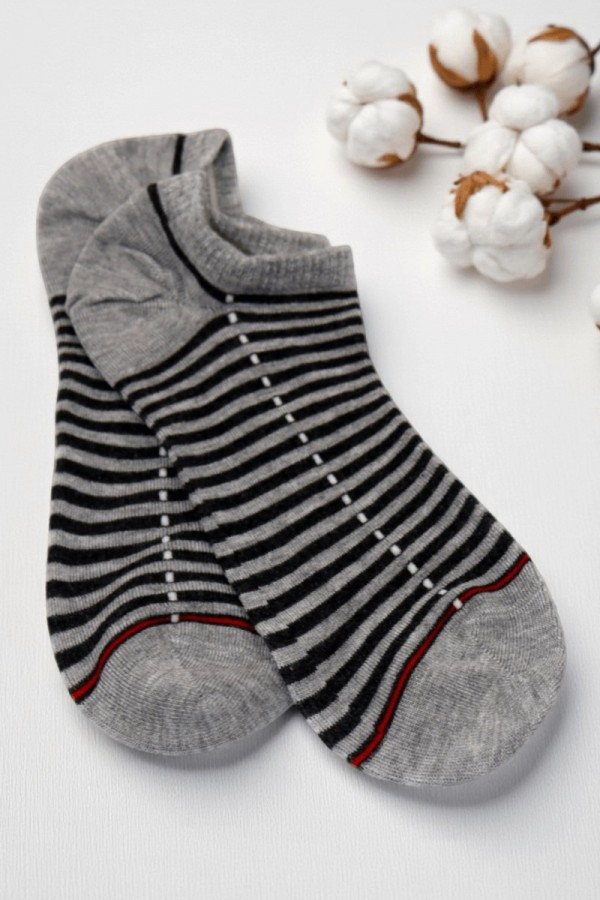 Erkek Dikişsiz Bambu Sneaker Çorap  9320-3