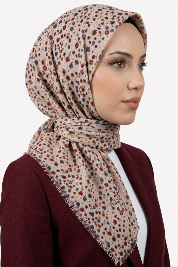 Desenli Flamlı  Eşarp  6501-6