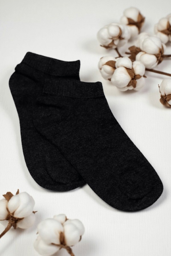 Erkek Dikişsiz Bambu Sneaker Kokulu Çorap  9321-2