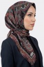 Desenli Flamlı Eşarp 6514-34