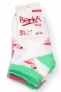Kız Çocuk  3 Lü Patik Çorap (5-6 Yaş) 9801-8