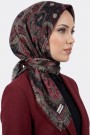 Desenli Flamlı Eşarp 6514-25