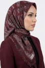 Desenli Flamlı Eşarp 6514-23