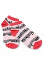 Kız Çocuk  3 Lü Patik Çorap (5-6 Yaş) 9801-1