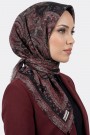 Desenli Flamlı Eşarp 6514-22