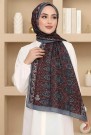 Desenli Bambu Crush Şal 6009-1
