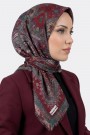 Desenli Flamlı Eşarp 6514-7