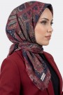 Desenli Flamlı Eşarp 6514-1