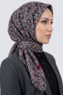Desenli Flamlı Eşarp 6515-13