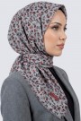 Desenli Flamlı Eşarp 6515-12