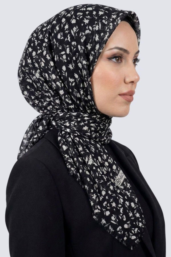 Desenli Flamlı Eşarp 6515-4