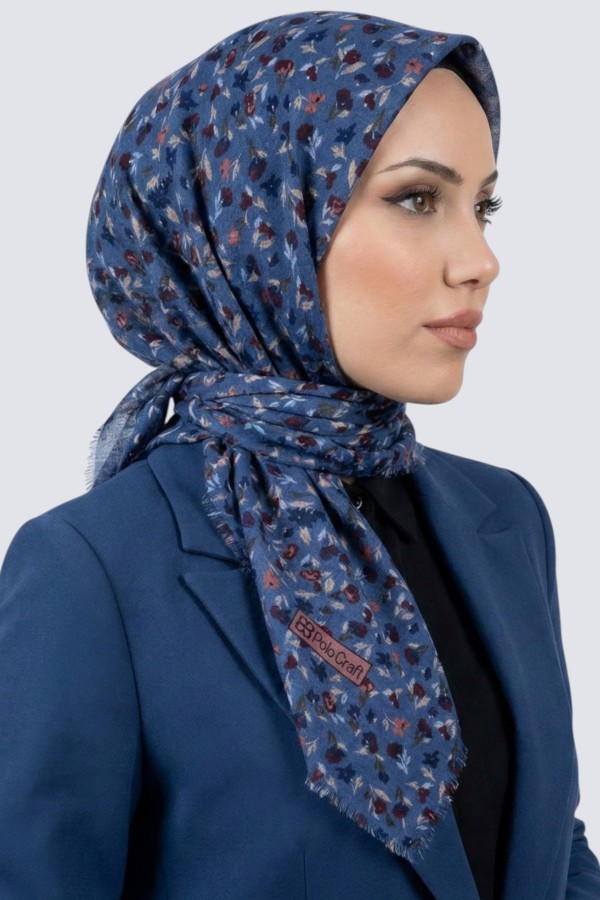 Desenli Flamlı Eşarp 6515-3