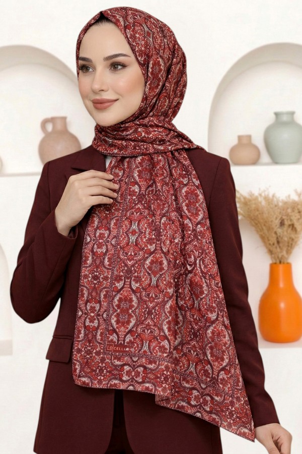 Organik Pamuk Vual Şal 6016-7