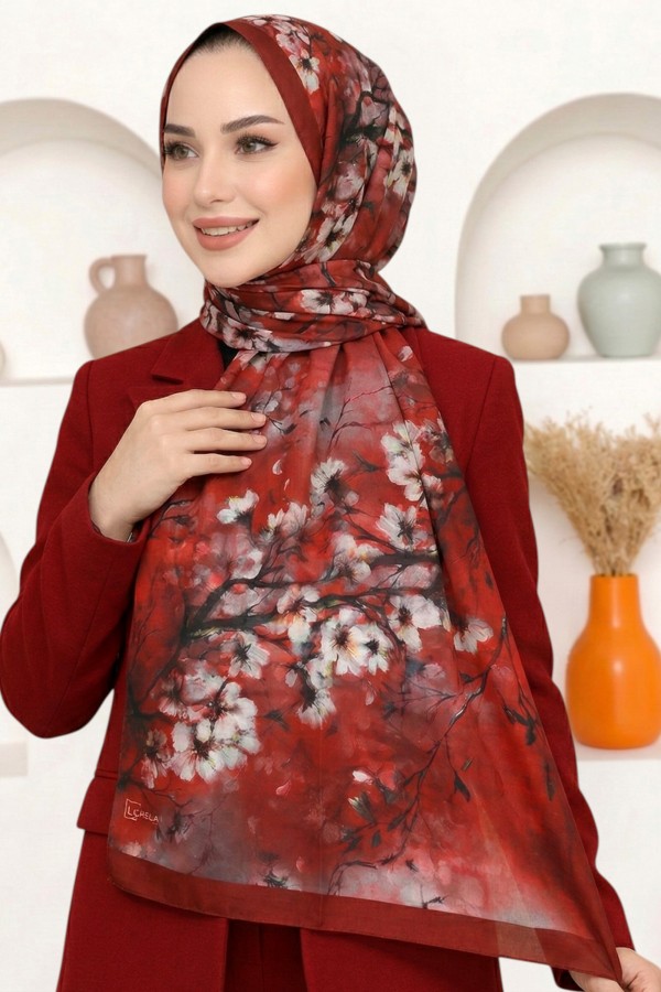 Organik Pamuk Vual Şal 6016-6