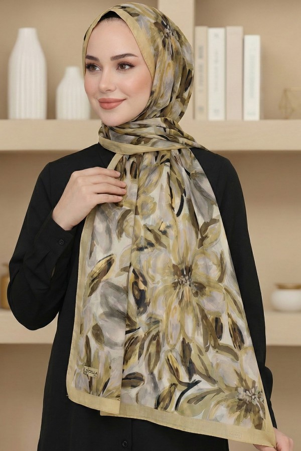 Organik Pamuk Vual Şal 6017-6