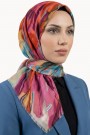 Desenli Flamlı Eşarp  6516-1