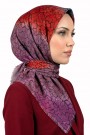 Desenli Flamlı Eşarp 6517-13