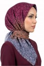 Desenli Flamlı Eşarp 6517-12