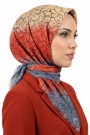 Desenli Flamlı Eşarp 6517-9