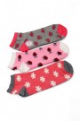 Kız Çocuk  3 Lü Patik Çorap (11-12 Yaş) 9513-1