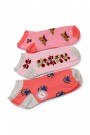 Kız Çocuk  3 Lü Patik Çorap (11-12 Yaş) 9514-1