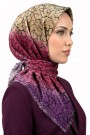 Desenli Flamlı Eşarp 6517-7