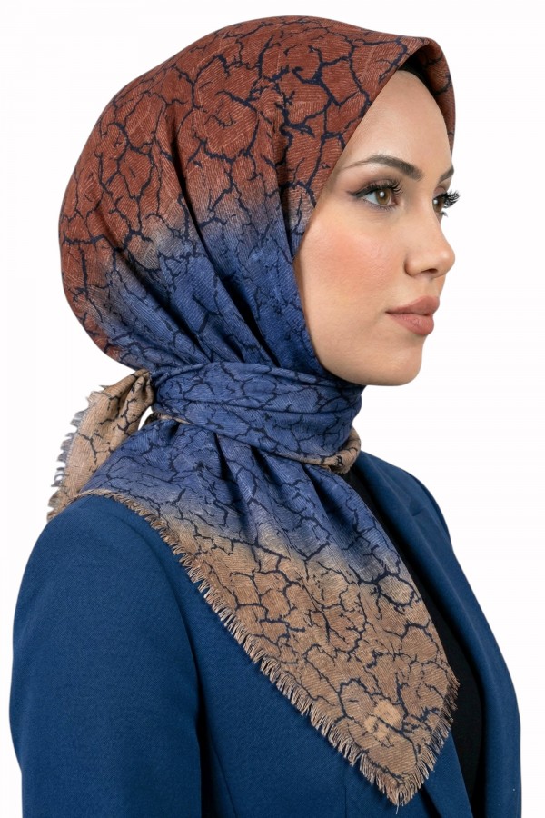 Desenli Flamlı Eşarp 6517-5