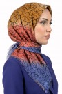 Desenli Flamlı Eşarp 6517-1