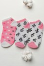 Kız Çocuk  3 Lü Patik Çorap (7-8 Yaş) 9901-16