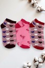 Kız Çocuk  3 Lü Patik Çorap (7-8 Yaş) 9901-13