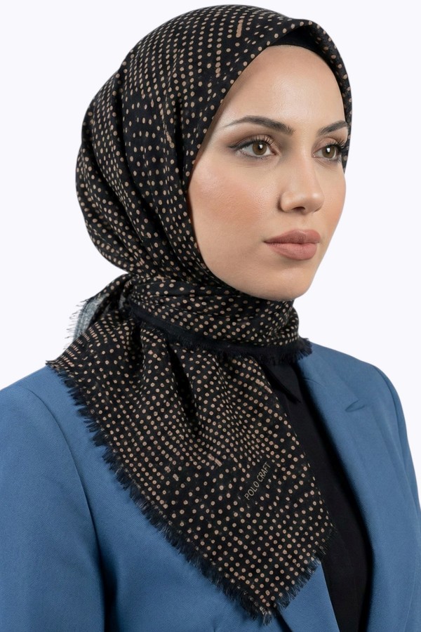 Desenli Flamlı Eşarp 6518-24