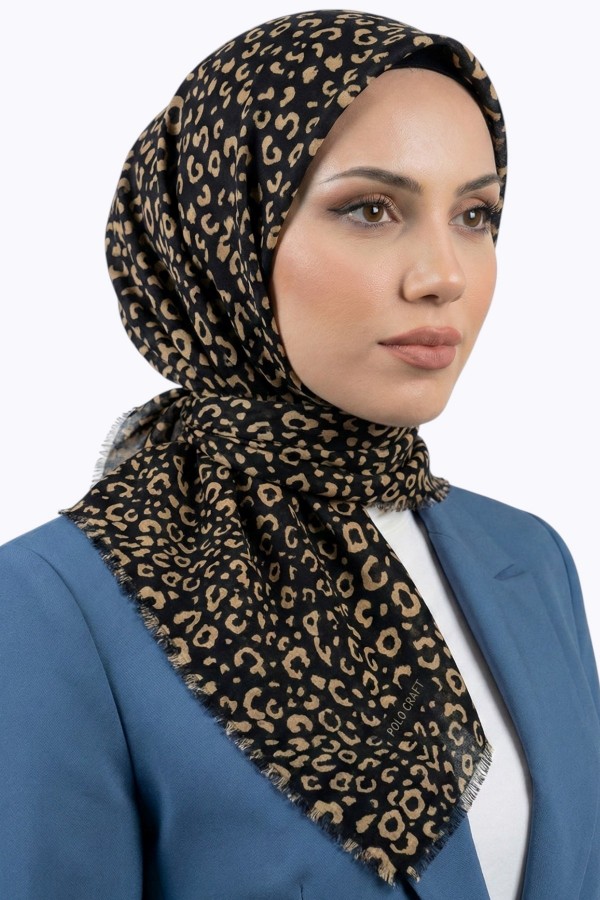 Desenli Flamlı Eşarp 6518-23