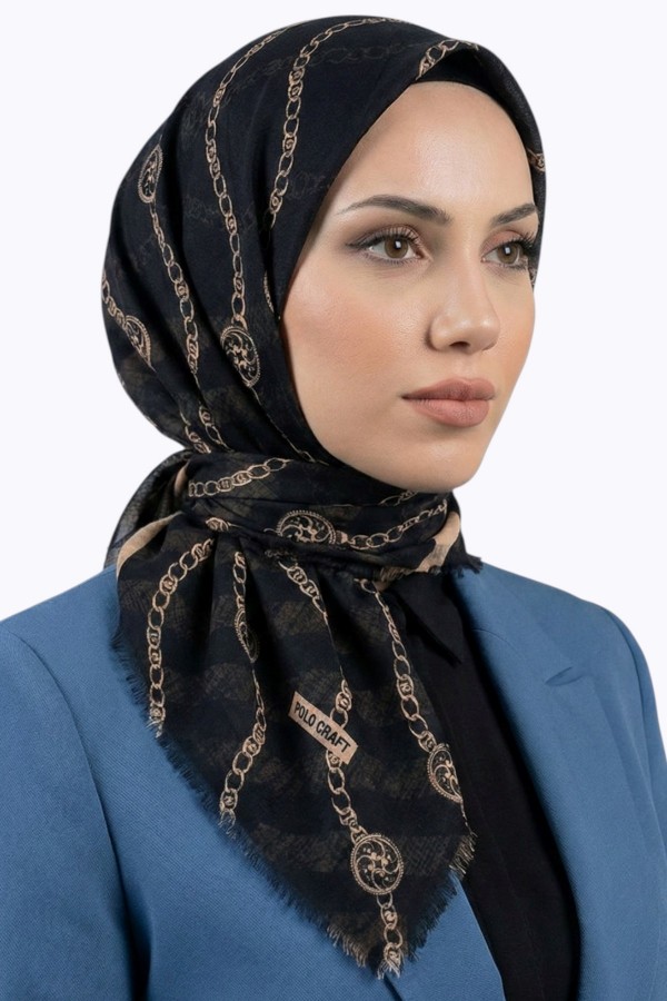 Desenli Flamlı Eşarp 6518-20