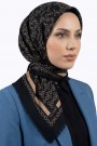 Desenli Flamlı Eşarp 6518-15