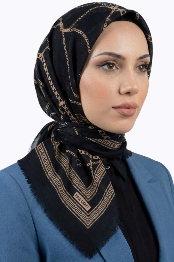 DESENLI FLAMLI EŞARP 6518-14