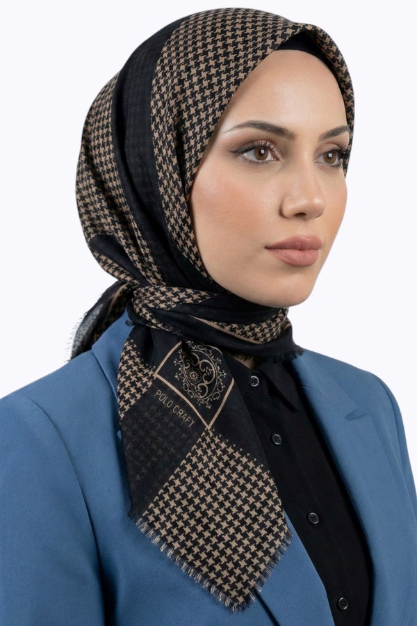 DESENLI FLAMLI EŞARP 6518-13