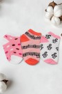 Kız Çocuk  3 Lü Patik Çorap (3-4 Yaş) 9601-7