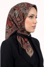 Desenli Flamlı Eşarp 6519-13