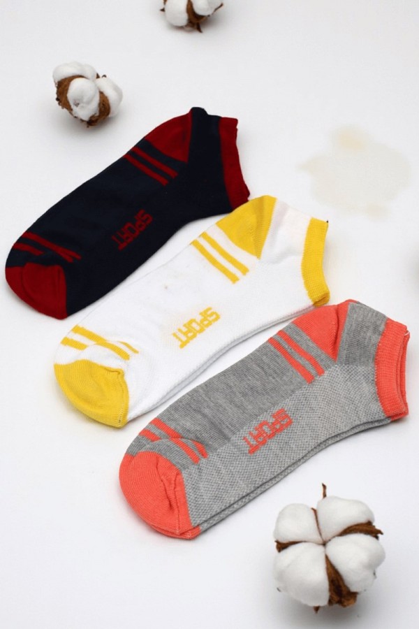 Erkek 3 Lü Çocuk Çorap (11-12 Yaş) 9406-2