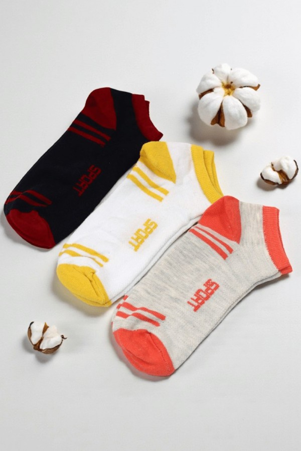 Erkek 3 Lü Çocuk Çorap (11-12 Yaş) 9406-1