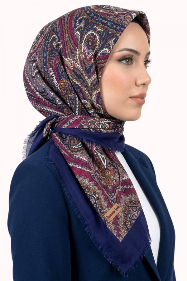 Desenli Flamlı Eşarp 6520-26