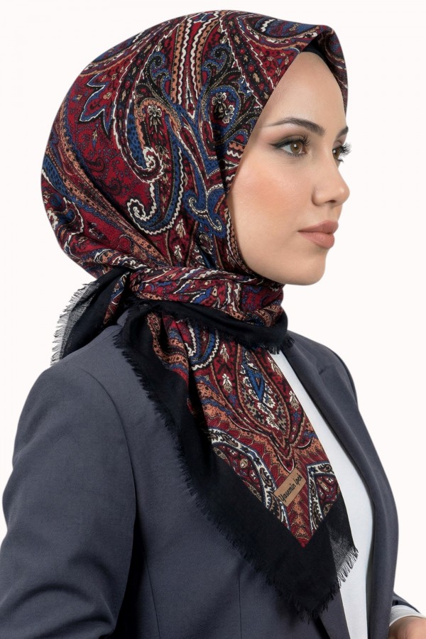 Desenli Flamlı Eşarp 6520-25