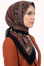 Desenli Flamlı Eşarp 6520-23