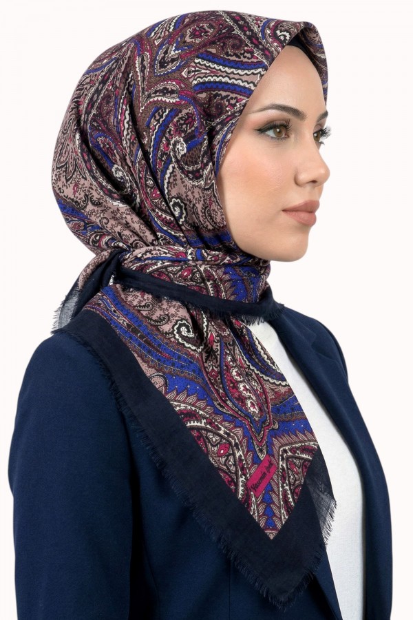 Desenli Flamlı Eşarp 6520-20