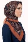 Desenli Flamlı Eşarp 6520-18