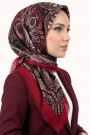 Desenli Flamlı Eşarp 6520-17
