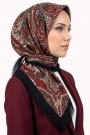 Desenli Flamlı Eşarp 6520-14